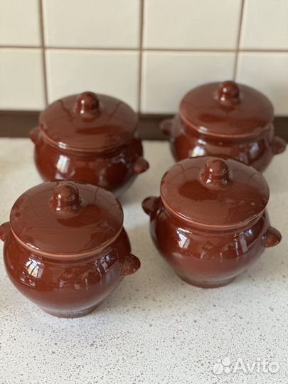 Горшочки глиняные для запекания