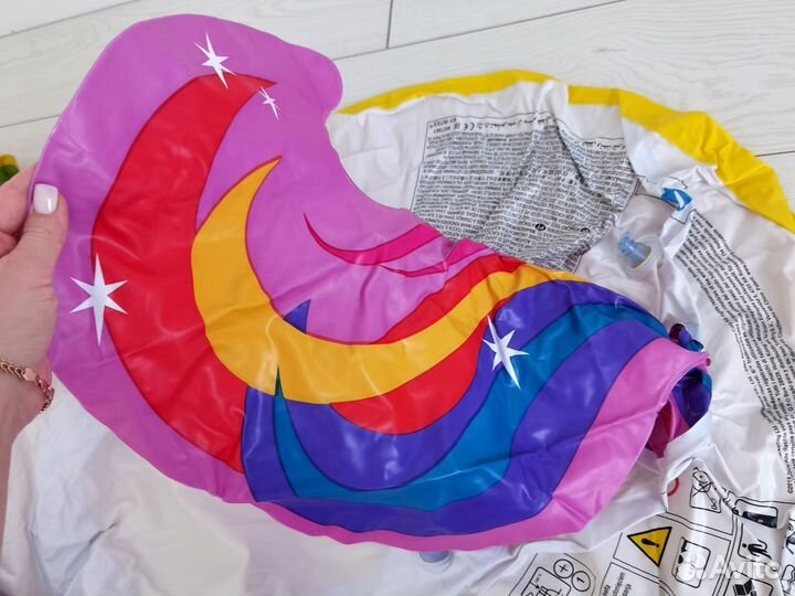 Надувной матрас плот единорог intex