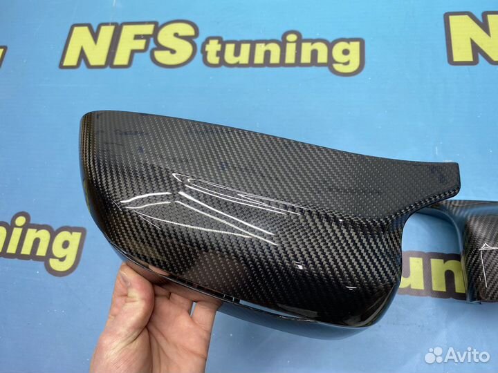 Накладки на зеркала BMW G30 М5 стиль карбон