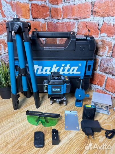 Лазерный уровень Makita 4D 16 линий+штатив