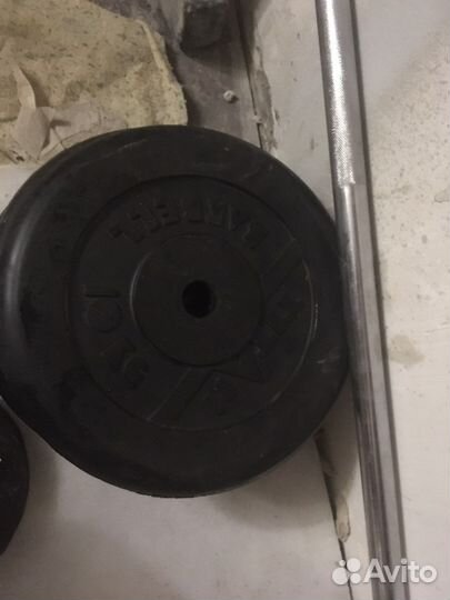 Штанга с блинами