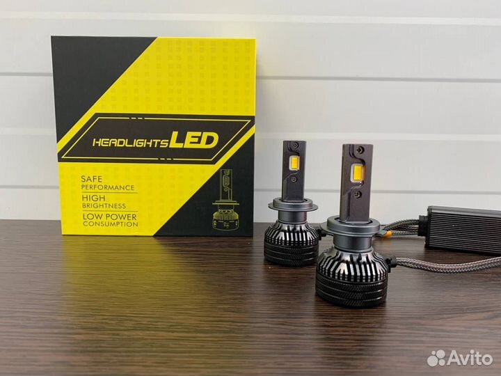 Светодиодные LED лампы 3000К H7