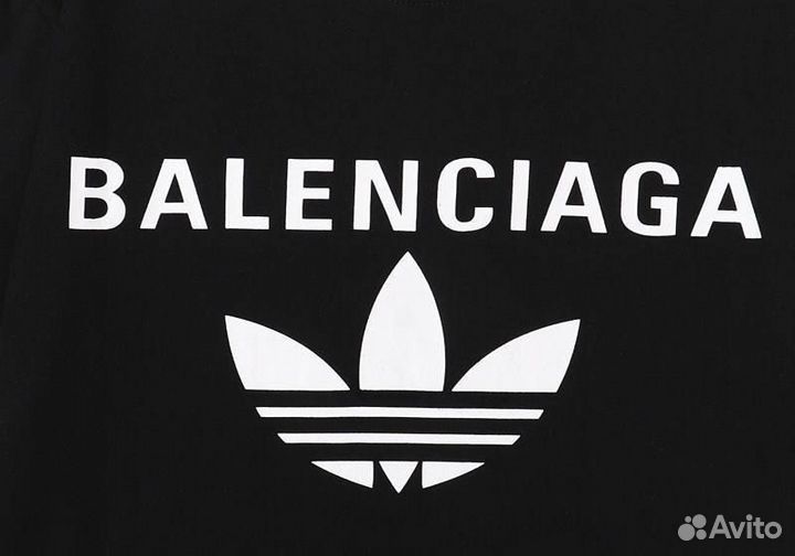 Футболка Adidas Balenciaga черная