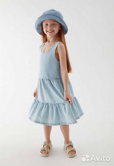 Новый джинсовый сарафан acoola 98р 104р 164р