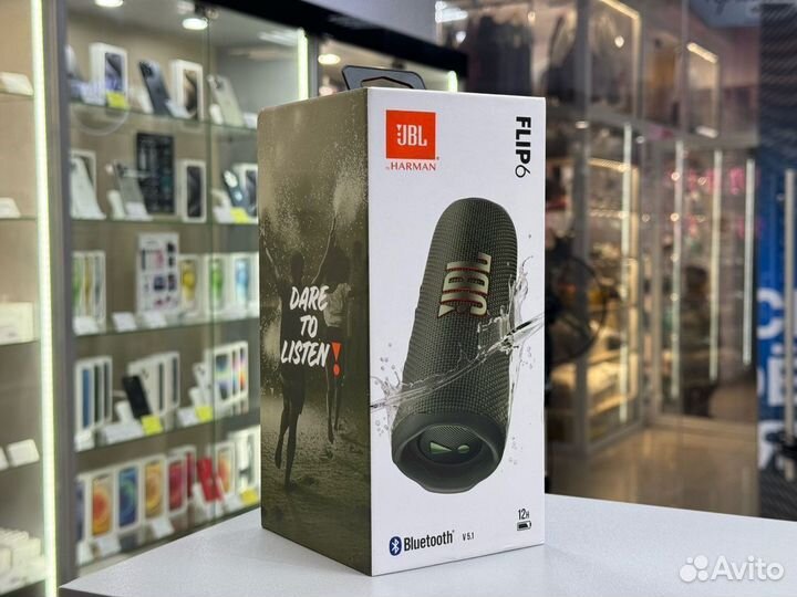 Портативная колонка JBL flip 6 Green