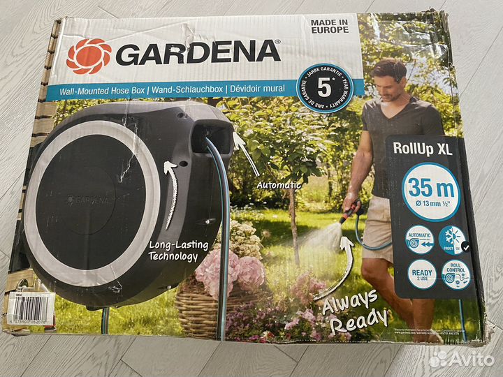 Gardena Roll Up катушка автомат