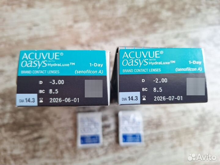 Линзы контактные Acuvue Oasys, однодневные: -3