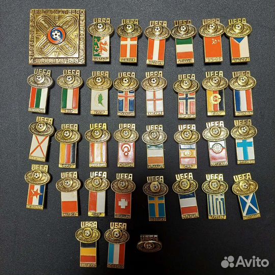 Набор значков по футболу Чемпионат Европы