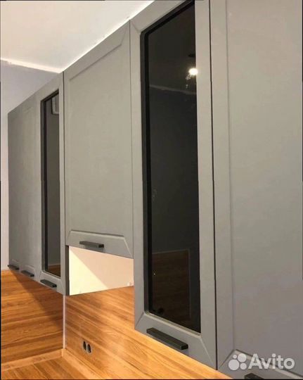 Кухонный гарнитур серый модульный новый