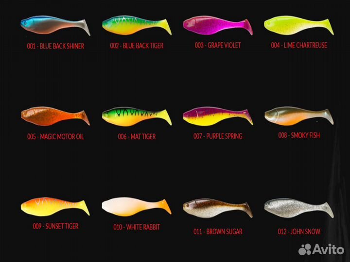 Приманки силиконовые Narval Commander Shad