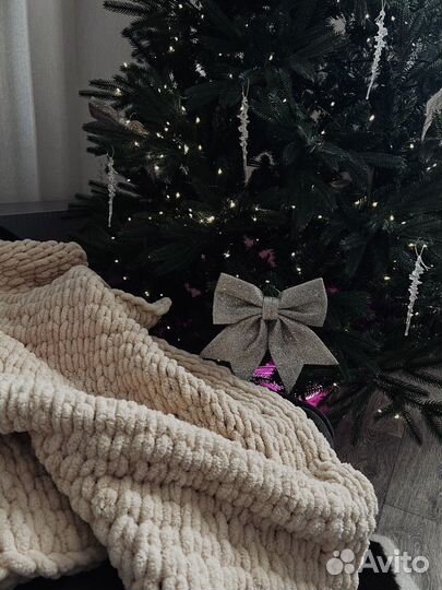 Плед из ализе пуффи