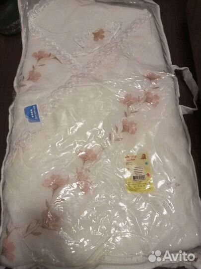 Одеяло-конверт новый на выписку