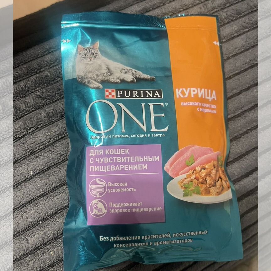 Влажный корм для кошек purina one