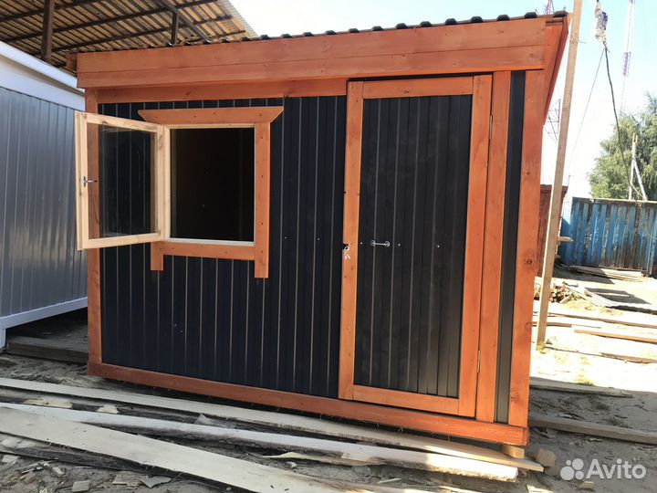Бытовка новая утепленная 3х2,3м с пвх окном