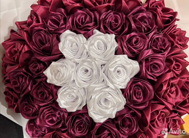 Букет из атласных лент