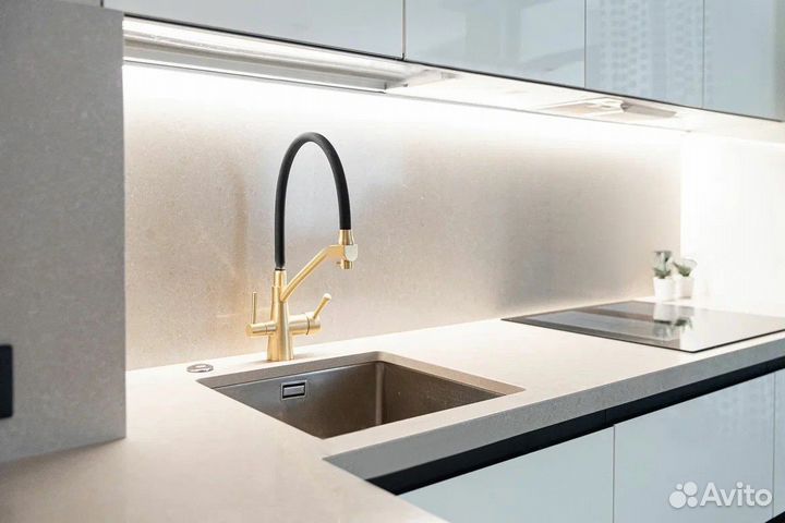 Цена за всю кухню эмаль. Кухня на заказ ars 7086