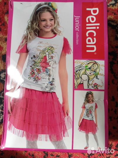 Летний комплект для девочки, 10 лет