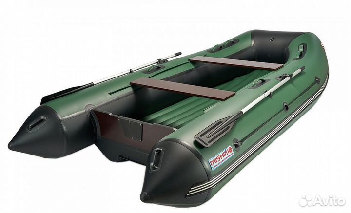 Лодка mishimo PRO 430 (зелено-черная)