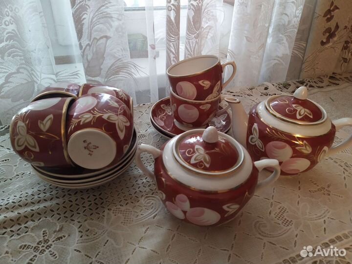 Чайный сервиз вербилки СССР