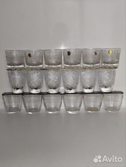 Стаканы, стопки, рюмки СССР