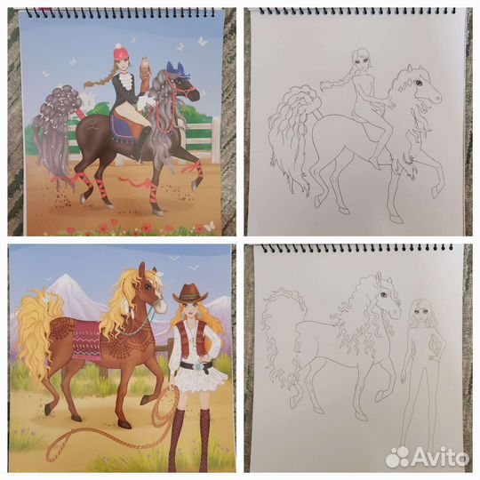 Стиль Книжки для девочек раскраски с трафаретами