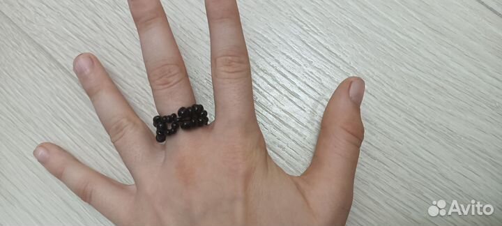 Кольцо из бисера