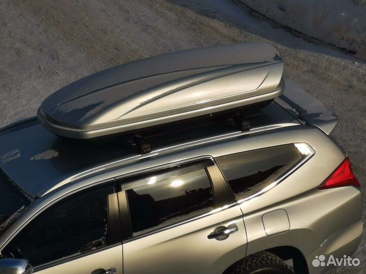 Автобокс на крышу Voyage 520л 205см Серебристый