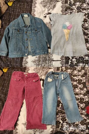 Большой пакет одежды для девочки 2-4 г. 86-104