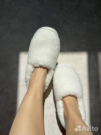 Женские домашние тапочки из натуральной овчины