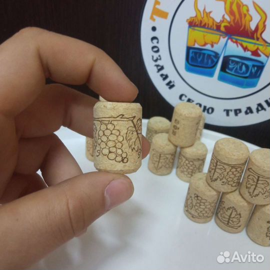 Пробка корковая винная агломерированная 50 штук