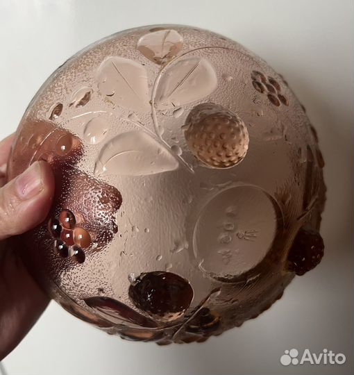 Ваза цветное стекло СССР