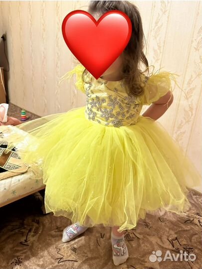 Нарядное детское платье 92-98
