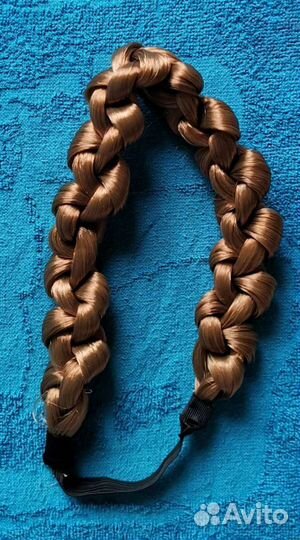Повязка для волос плетёная коса