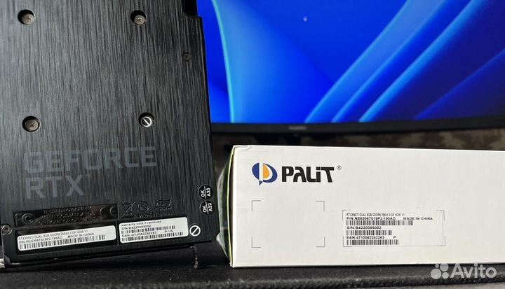 Видеокарта Palit RTX 3060Ti Dual