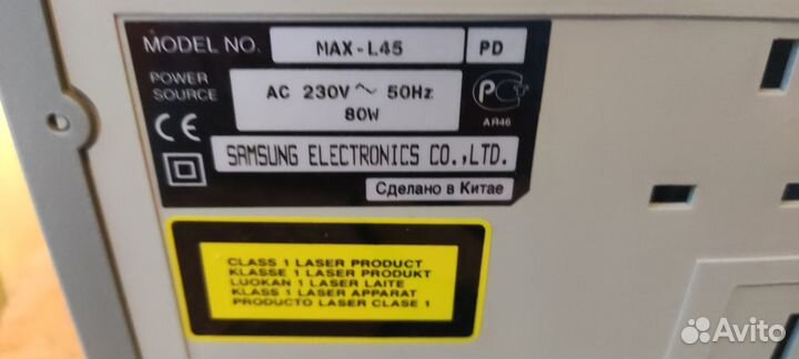 Музыкальный центр samsung max L45