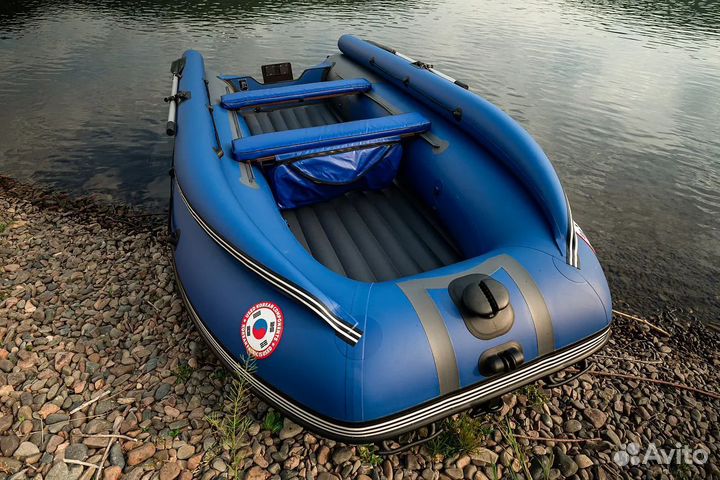 Лодка mishimo river fjet PRO 430 под водомет blue