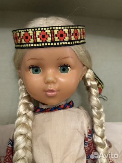 Кукла СССР Славянка Ленигрушка