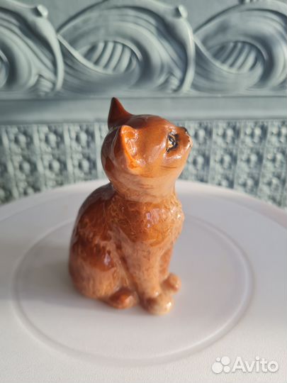 Фарфоровая статуэтка котенка Beswick Ginger Persia