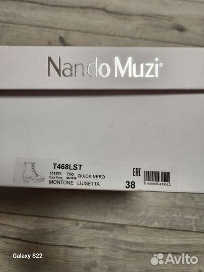 Nando muzi ботинки новые зимние 38 оригинал