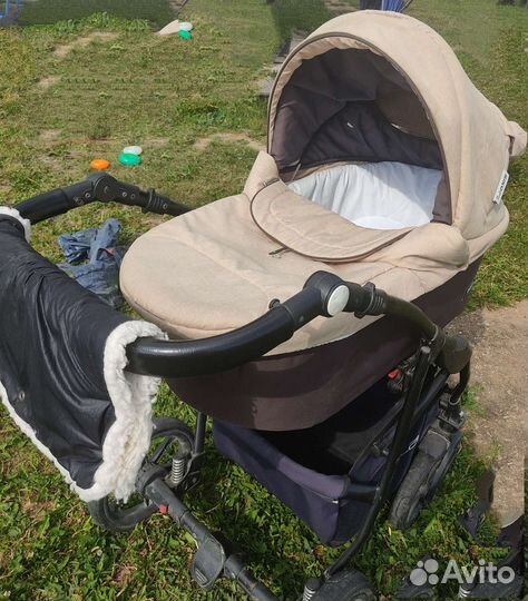 Коляска 2 в 1+ автолюлька+ развивающий коврик