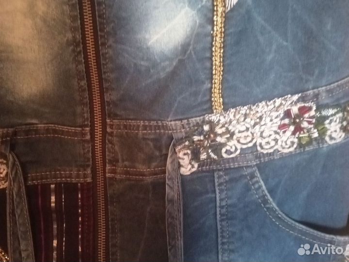 Платье джинсовое нарядное 50 52