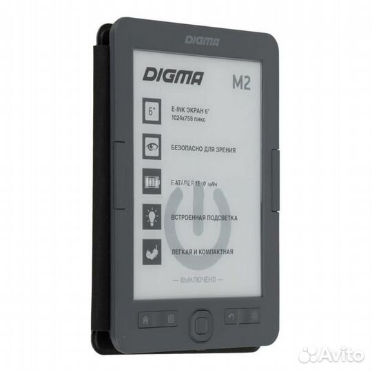 Электронная книга E-book Digma M2 d.gry 6 дюймов с