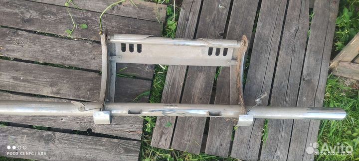 Защита переднего бампера Pajero3/4