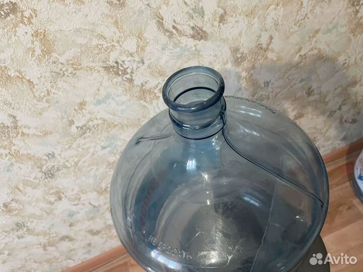 Бутыль пластиковая 19 литров (с ручкой)