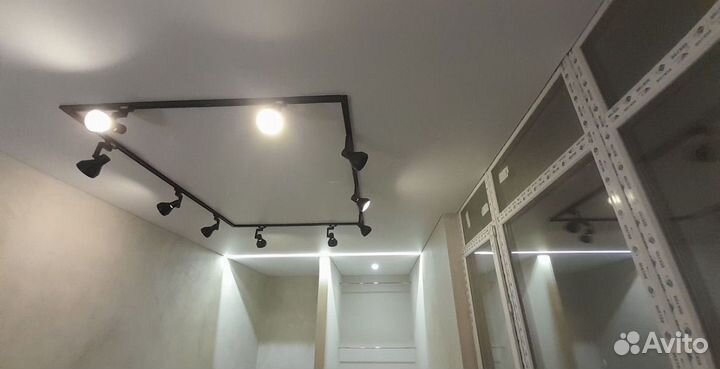 Установка доп освещения на натяжной потолок