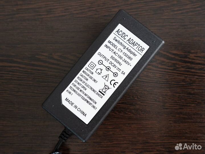 Блок питания 8 В 5 А для светильников Youngnuo