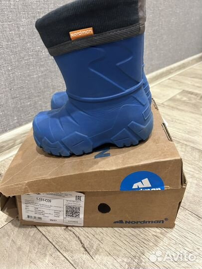 Резиновые сапоги nordman 26 27
