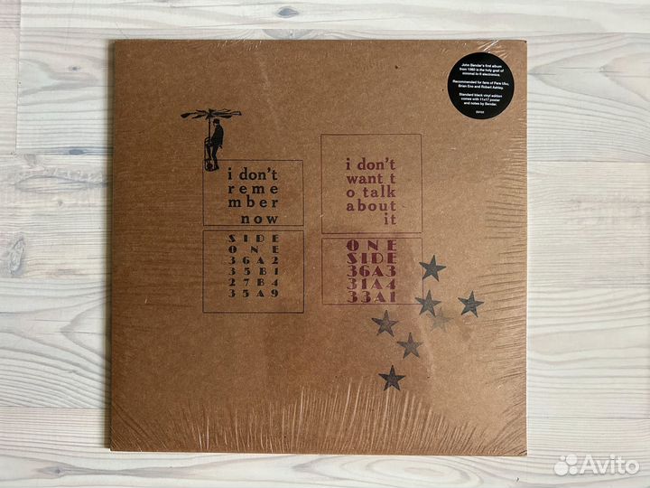 Винил John Bender – I Don't Remember Now