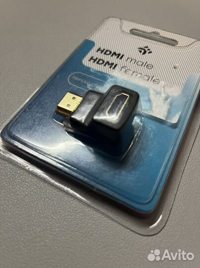 Угловой переходник hdmi (M) - hdmi (F)