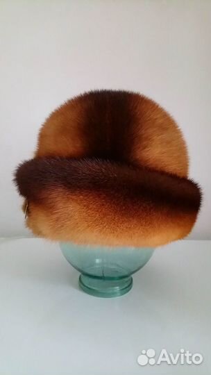 Шапка зимняя норковая женская